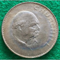 1965 Sir Winston Churchill Large Crown Coin Queen Elizabeth