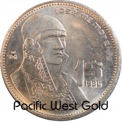 1986 Mexico 1 Peso Un Peso UNC World Coin - Mexico