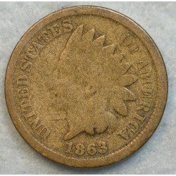 1863 Indian Head Cent Copper Nickel 78296